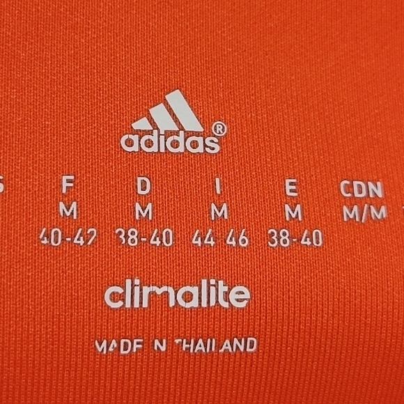 𝅺ADIDAS Climalite Bright Pink Cropped Workout Leggings Size Medium - Picture 5 of 7